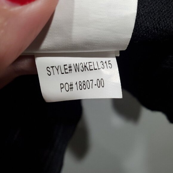 PrAna Women's Coal Kelland Turtleneck Wool-Blend Sweater Dress Black Stripe Sz M - Picture 10 of 16